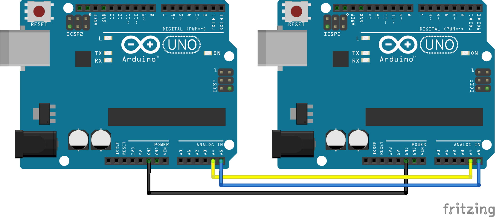 I2C Connection (boar view)