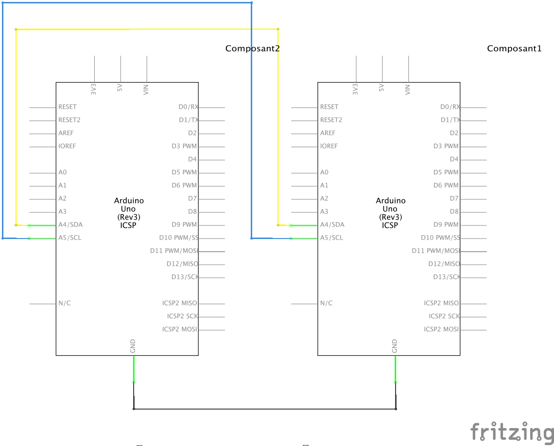 I2C Connection (sketch view)